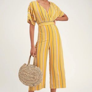 Yellow Striped Jumpsuit (Final Price)